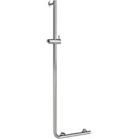 Tiger Boston Comfort &amp- Safety Asidero De Baño Con Barra De Ducha- Acero Inoxidable Pulido- 45-3X114X7-7 Cm